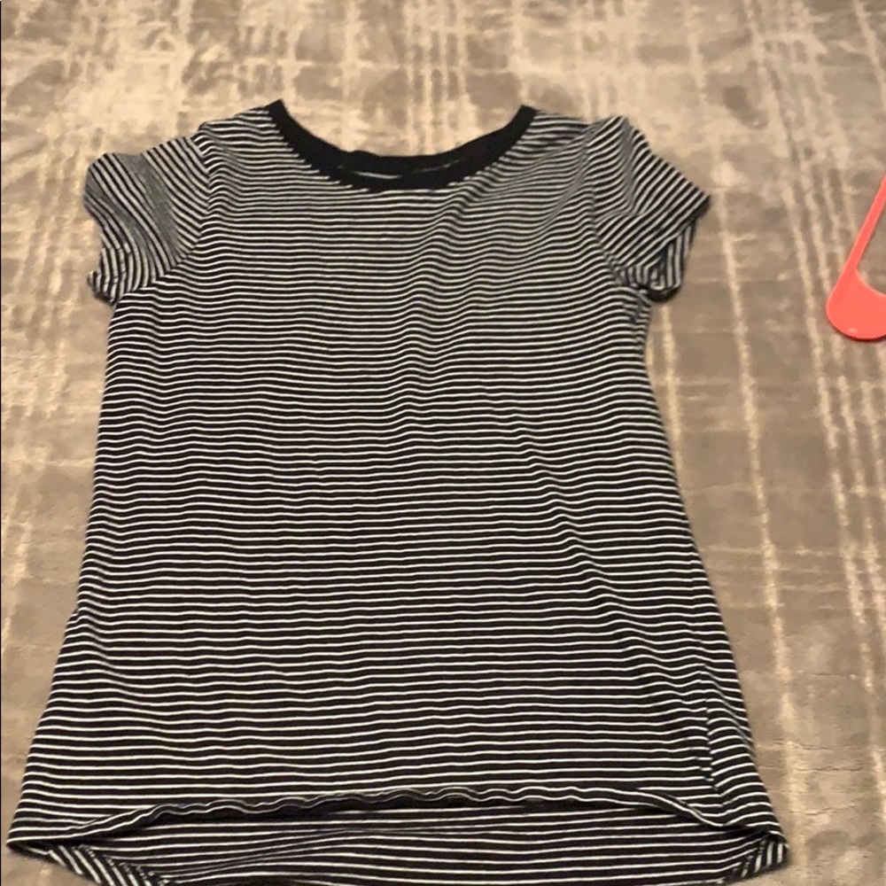 Black and white striped shirt